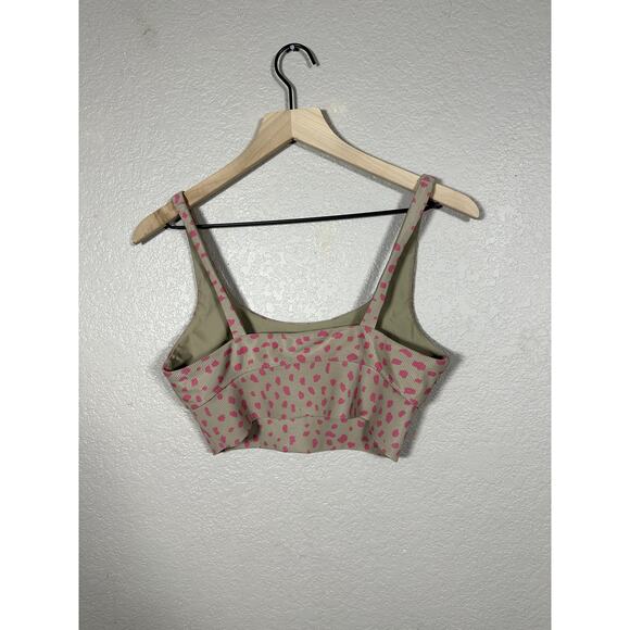 BEACH RIOT Leah Top Taupe Pink Spot Size Large - Picture 4 of 7